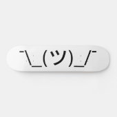 Shrug Emoticon Pennine_(ツ)_/ Japanse Kaomoji Skateboard (Horizontaal)