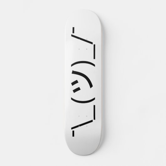 Shrug Emoticon Pennine_(ツ)_/ Japanse Kaomoji Skateboard (Voorkant)