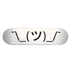 Shrug Emoticon Pennine_(ツ)_/ Japanse Kaomoji Skateboard
