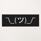 Shrug Emoticon Pennine_(ツ)_/ Japanse Kaomoji Yogamat (Achterkant (horizontaal))