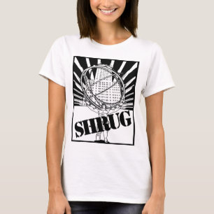 SHRUG Geïnspireerd door de Novel Atlas-schouderkl T-shirt