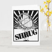 Shrug geïnspireerd door de roman Atlas Shrugged Kaart (Gele Bloem)