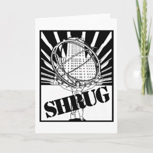 Shrug geïnspireerd door de roman Atlas Shrugged Kaart