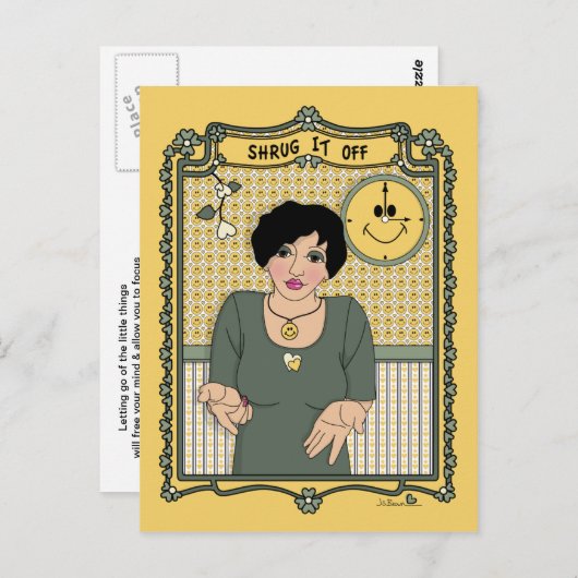 Shrug It Off_C_ Briefkaart (Voorkant / Achterkant)