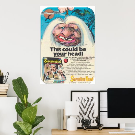 SHRUNKEN APPLE HEAD KIT POSTER (Thuiskantoor)