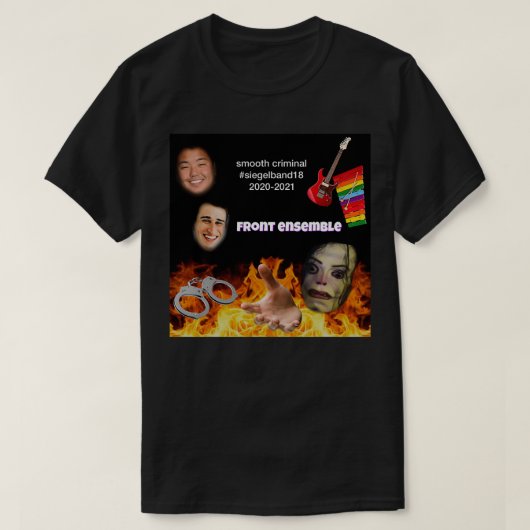 SHS Band Front Ensemble Sticker Vloeiend strafrech T-shirt (Design voorkant)