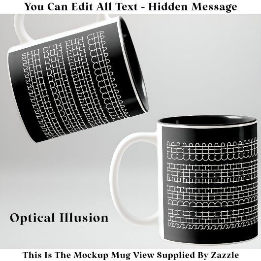 Shu Duh Fuh Cup Verborgen Bericht 135WB Ongebruike Tweekleurige Koffiemok