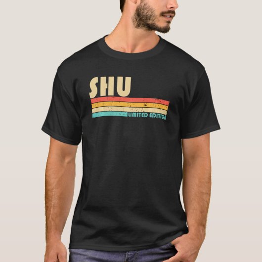 Shu Name Personalized Retro 80s 90s Birthd T-shirt (Voorkant)