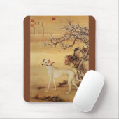 Shuanghuayao~霜 鹞 ~Greyhound ~Giuseppe Castiglione~ Muismat (Met muis)