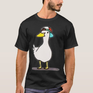 Shuba Duck Dansend Duck Meme met een Pet T-shirt