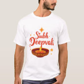 ✨ Shubh Deepavali | Traditional Diwali Rangoli | T-shirt (Voorkant)