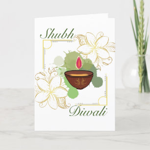 Shubh Diwali Folded Holiday Card Feestdagen Kaart