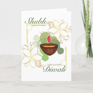 Shubh Diwali Folded Holiday Card Feestdagen Kaart