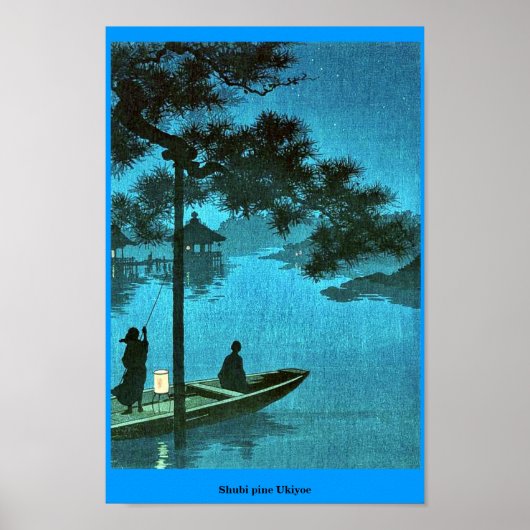 Shubi pine Ukiyoe Poster (Voorkant)
