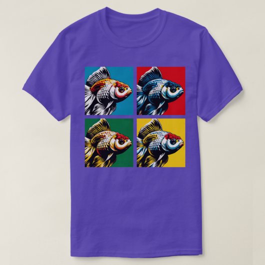 Shubunkin goudvis koele aquariumvis t-shirt (Design voorkant)