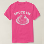 Shuck Em Clams Quahog Shellfish Shucking Digging R T-shirt (Design voorkant)