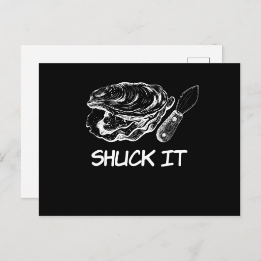 Shuck It Oyster Shell Briefkaart (Voorkant / Achterkant)