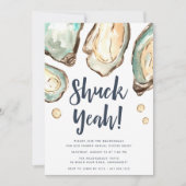 Shuck Ja | Waterverf Pearl Oyster Kaart (Voorkant)
