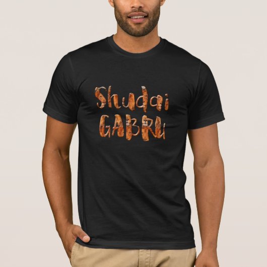 shudai gabru desi indian trots design punjab t-shirt (Voorkant)