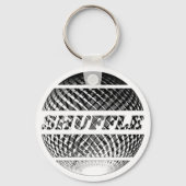 Shuffle dans disco bal in zilver sleutelhanger (Achterkant)