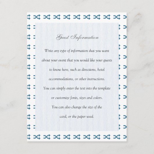 Shuffle Symbool Informatiekaartje (Voorkant)