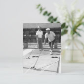 Shuffleboard Briefkaart (Staand voorkant)