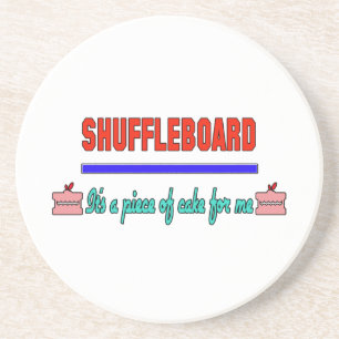 Shuffleboard Het is een stuk taart voor mij Zandsteen Onderzetter