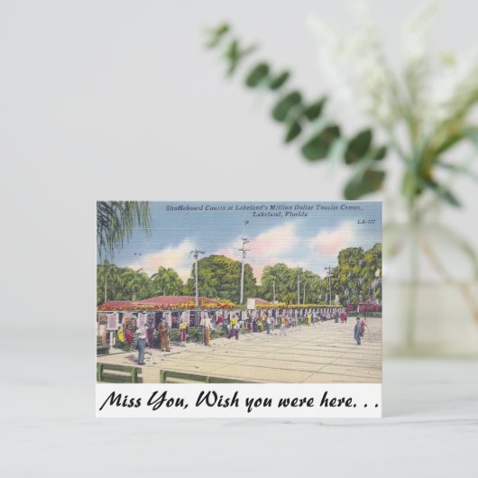 Shuffleboard, Lakeland, Florida Briefkaart (Staand voorkant)