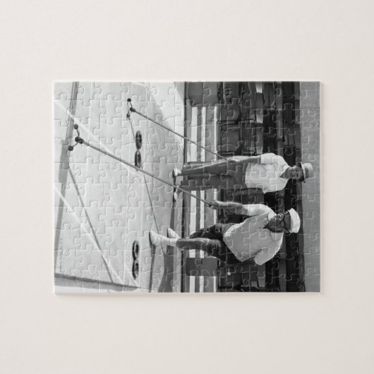 Shuffleboard Legpuzzel (Horizontaal)