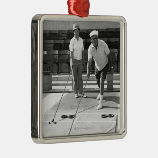 Shuffleboard Metalen Ornament (Rechts)