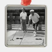 Shuffleboard Metalen Ornament (Voorkant)