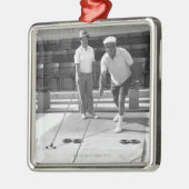 Shuffleboard Metalen Ornament (Links)