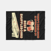 Shuffleboard Player Beer  Fleece Deken (Voorkant (Horizontaal))