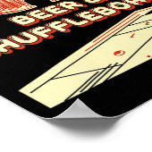 Shuffleboard Player Beer Poster (Hoek)
