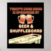 Shuffleboard Player Beer Poster (Voorkant)