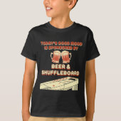 Shuffleboard Player Beer  T-shirt (Voorkant)