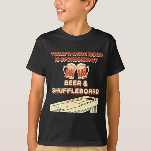 Shuffleboard Player Beer  T-shirt (Voorkant)