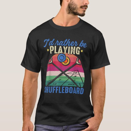 Shuffleboard Shirt Ik speel liever Shufflebo (Voorkant)
