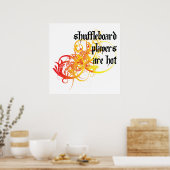 Shuffleboard-spelers zijn hot poster (Keuken)