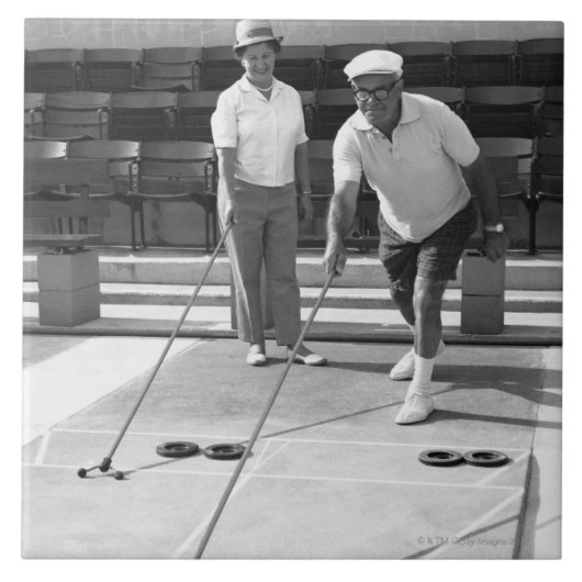 Shuffleboard Tegeltje (Voorkant)