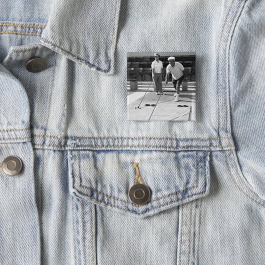 Shuffleboard Vierkante Button 5,1 Cm (In situ)