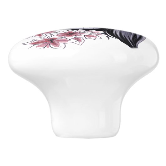 Shugar skull keramische knop (Zijkant)