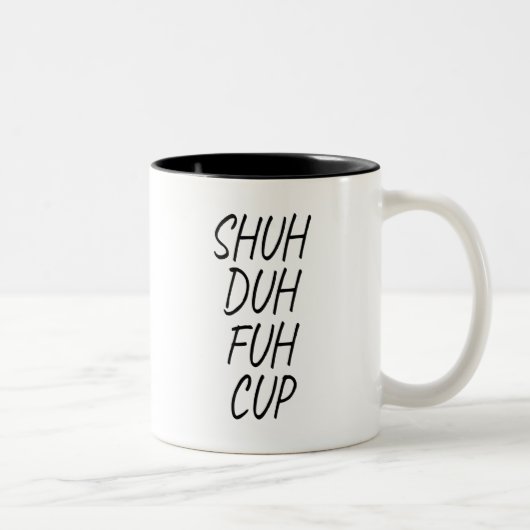 shuh duh fuh cup tweekleurige koffiemok (Rechts)