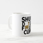 Shuh Duh Fuh Fuh Cup alpaca Quote grappig shirt ". Koffiemok (Voorkant links)