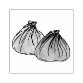 Shumai Chinees Kantonees eten Dim Sum Dumplings Rubberstempel (Afrduk)