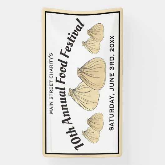 Shumai Chinees Kantonees eten Dim Sum Dumplings Spandoek (Verticaal)