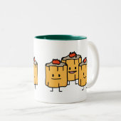 Shumai Chinese Dumplings Dim Sum Dimsum Dumpling p Tweekleurige Koffiemok (Voorkant rechts)