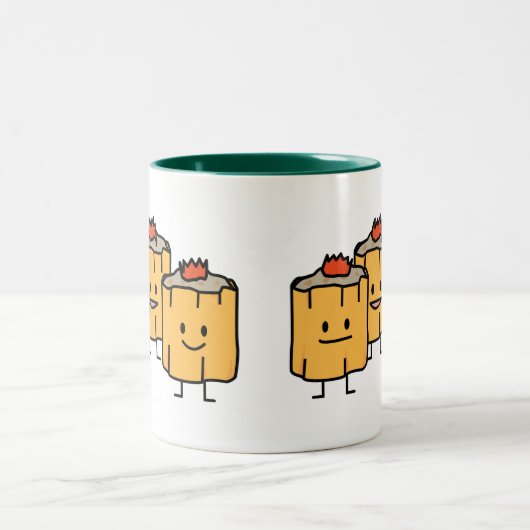 Shumai Chinese Dumplings Dim Sum Dimsum Dumpling p Tweekleurige Koffiemok (Center)