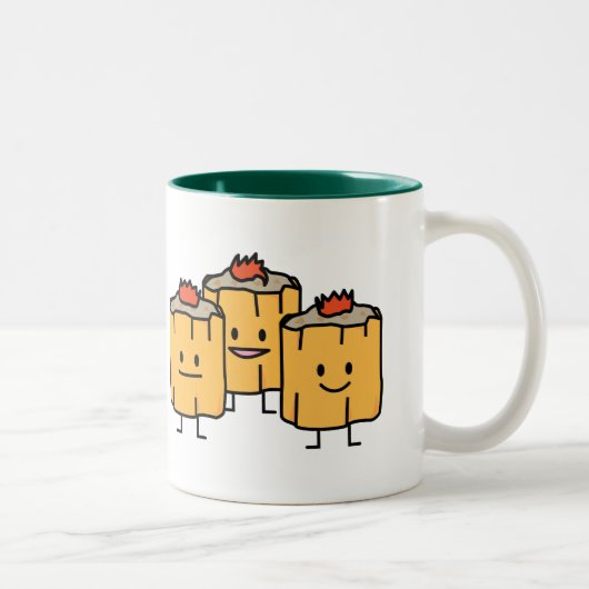 Shumai Chinese Dumplings Dim Sum Dimsum Dumpling p Tweekleurige Koffiemok (Rechts)