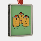 Shumai Chinese Dumplings Metalen Ornament (Rechts)